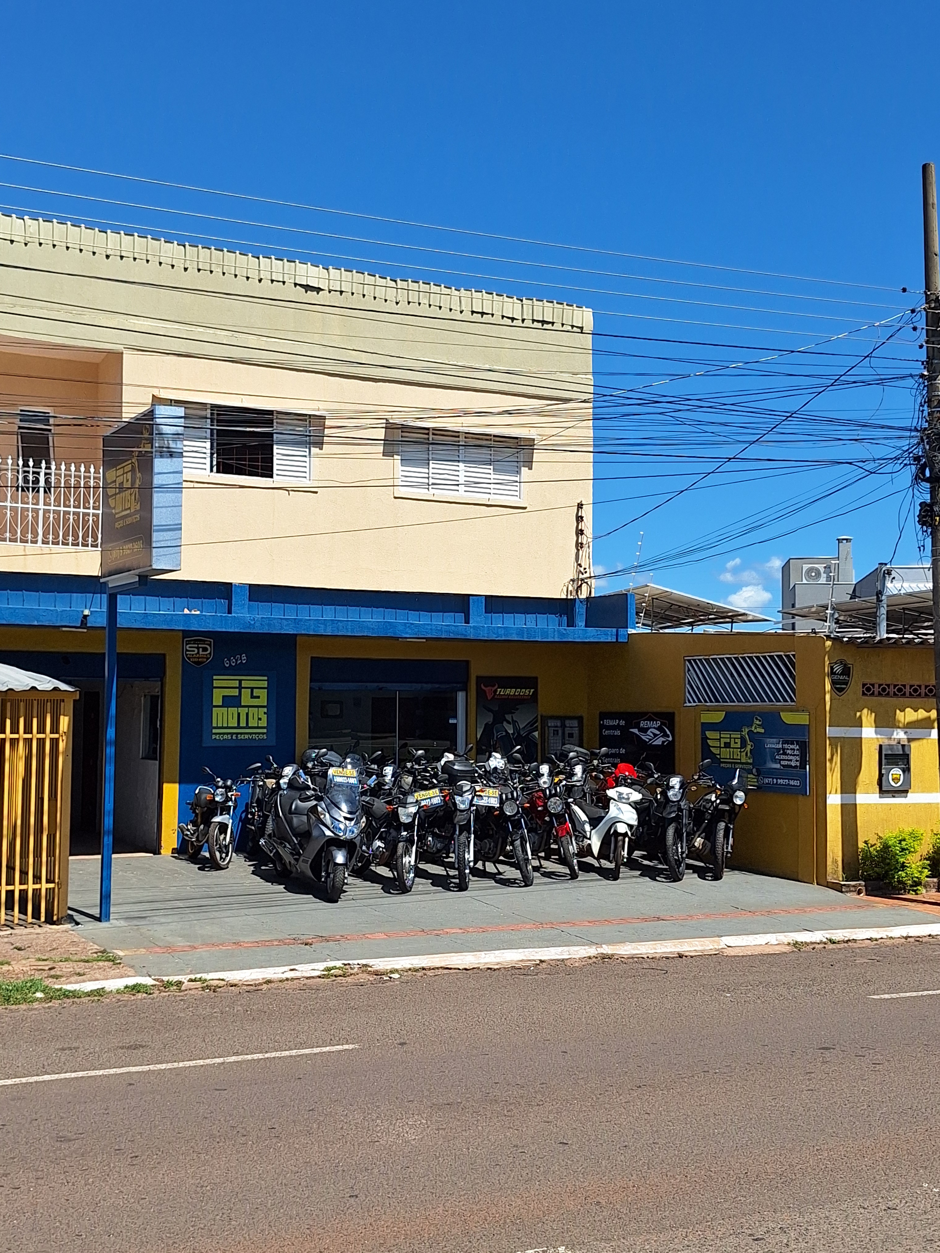Fachada da Oficina FG Motos