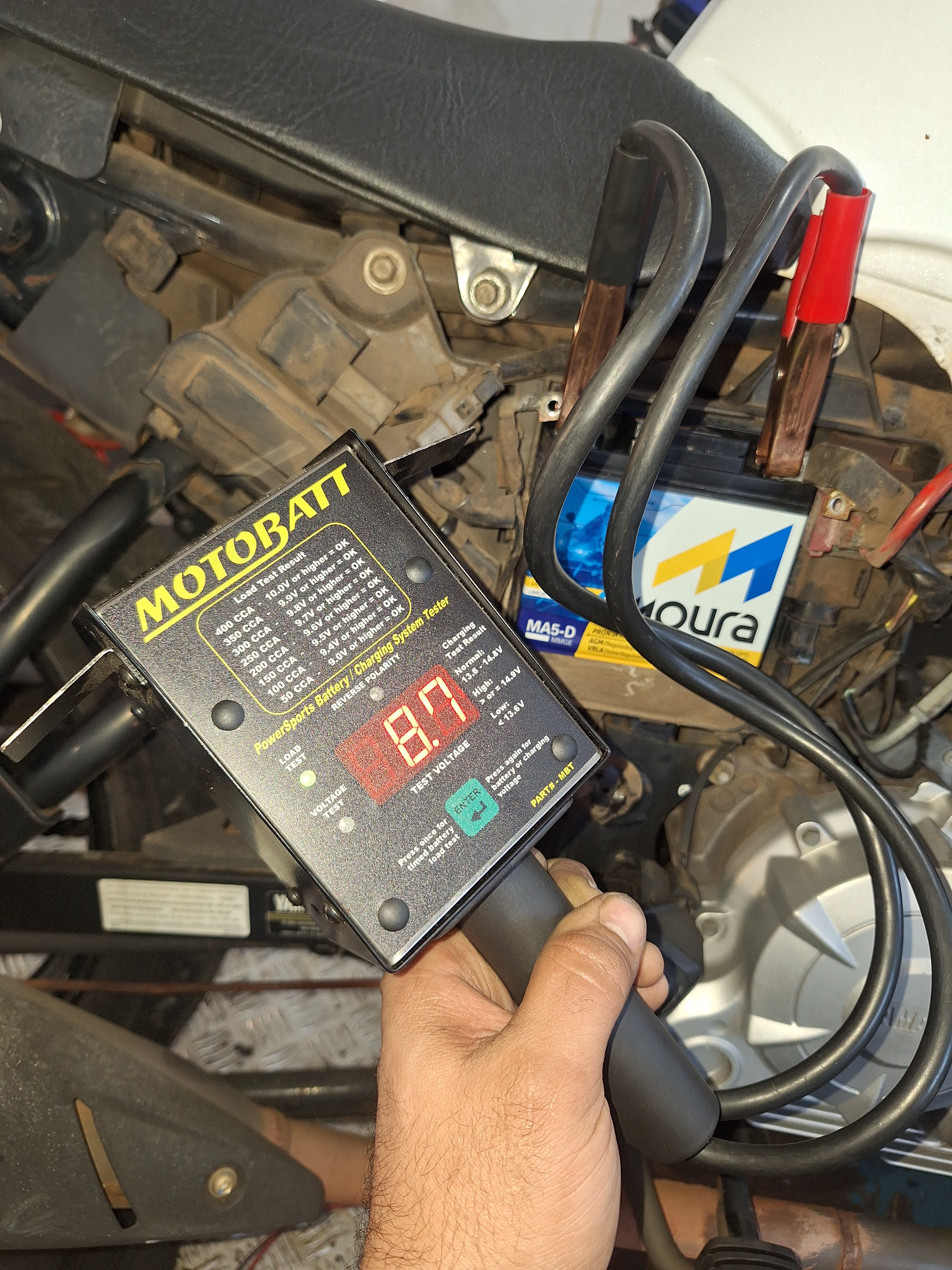 Teste elétrico detalhado